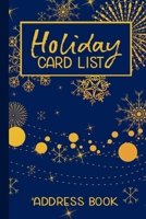 Holiday Card List Address Book: A Six-Year Christmas Card Record Book 1689770074 Book Cover