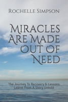 Miracles are made out of Need: The Journey to Recovery & Lessons learnt from A Story Untold 1080652663 Book Cover