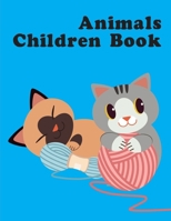 Animals Children Book: Stress Relieving Animal Designs 1710223480 Book Cover