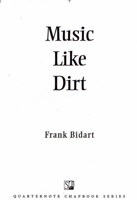Music Like Dirt 1889330787 Book Cover