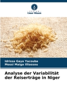 Analyse der Variabilität der Reiserträge in Niger 6205999080 Book Cover