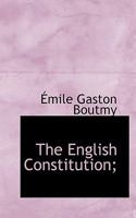 The English Constitution 1240153988 Book Cover