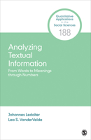 Analyzing Textual Information: From Words to Meanings Through Numbers 1544390009 Book Cover