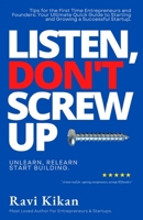 Listen Don't Screw Up 8196385307 Book Cover