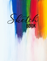 Sketch Book: Large Notebook for Drawing, Sketching, Painting, Writing or Doodling, 110 Pages, 8.5"x11",abstract colors Cover (vol.3) 1655116894 Book Cover