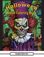 Halloween Coloring Book For Adults: Horror Designs,Stress Relief, Relaxation and Mindfulness B0CH2H7PB8 Book Cover