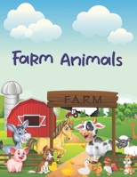 Farm Animals: Coloring Book with More than 50 Cool Animal to Color by Kids Ages 3-9 B08Y3XRTLW Book Cover