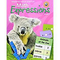 Math Expressions: Student Activity Book Softcover, Volume 1 Level 1 2009 0547057172 Book Cover