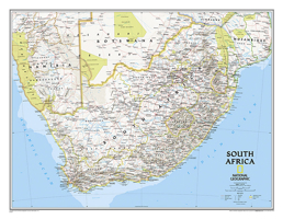 South Africa Classic [Tubed] (National Geographic Reference Map) 1597755885 Book Cover