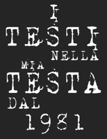 l Testi Nella Mia Testa Dal 1981: Musicisti Composizione Libro Strumento Carta personale scritta a mano Pianoforte Chitarra Standard 13 doghe Grande ... 8,5x11, copertina morbi B084DSB5HG Book Cover