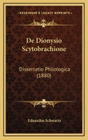 De Dionysio Scytobrachione 1141154153 Book Cover