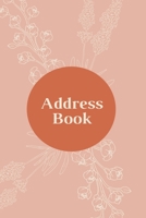 Address Book Large Print: Pink Floral Design Small with Alphabetical For  Names, Addresses, Birthday, Phone, Work, Email and Notes Over 300 Sections to Record 6"x9" (Flowers Cover Design) 1673180604 Book Cover