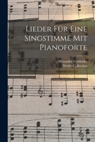 Lieder Für Eine Singstimme Mit Pianoforte 1016294921 Book Cover