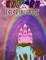 Unicorn Coloring Book: For Kids Ages 4-8 (US edition), 100 coloring page B09CRF1B3R Book Cover