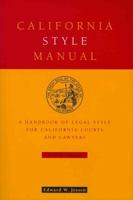 California Style Manual 4th 0314233709 Book Cover