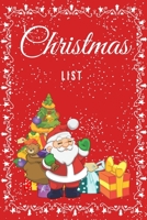 Christmas List: Journal for Christmas Planning Notes, Notebook to Help You Get Stuff Done,6x9,100 pages, Check List, for Organized and Joyful Christmas Festival, Reminders 1708101071 Book Cover