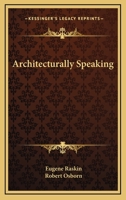 Architecturally Speaking 0819700037 Book Cover