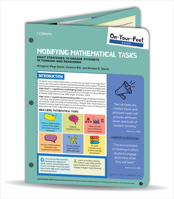 On-Your-Feet Guide: Modifying Mathematical Tasks: Eight Strategies to Engage Students in Thinking and Reasoning 1071807978 Book Cover