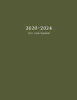 2020-2024 Five Year Planner: 60-Month Schedule Organizer 8.5 x 11 with Army Green Cover (2020 Monthly Planner) 169120823X Book Cover