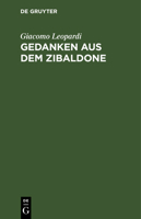 Gedanken Aus Dem Zibaldone 3486774166 Book Cover