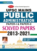 UPSC Public Administration Solved Paper I & II 2021 9390883741 Book Cover