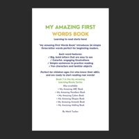 MY AMAZING FIRST WORDS BOOK: A Fun Guide to Learning Simple Words for Children Ages 3-6 B0FV974772 Book Cover