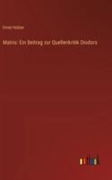 Matris: Ein Beitrag zur Quellenkritik Diodors (German Edition) 3368550691 Book Cover