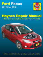 Ford Focus Haynes Repair Manual: 2012 thru 2014 - Based on a complete teardown and rebuild 1620923483 Book Cover