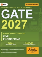 GATE 2027 Civil Engineering Year-wise Solved Papers (2000-2026) 27 Years PYQ in Exam Order MCQs, NTQs & MSQs with Detailed Solutions Build Exam Temperament GATE CE PSU Prep 9369149406 Book Cover