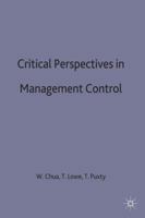 Critical Perspectives in Management 0333383559 Book Cover