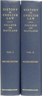 The History of English Law Before the Time of Edward I (Volume I and II) 0865977526 Book Cover