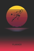 Planner: Steam Engine Train 2 Year Weekly Planning Organizer 2020 - 2021 Retro Vintage Vaporwave Sunset Cover January 20 - December 21 Writing Notebook Productive Datebook Calendar Schedule Plan Days, 1702366979 Book Cover