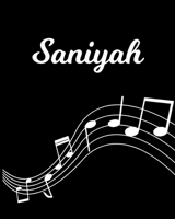 Saniyah: Sheet Music Note Manuscript Notebook Paper Personalized Custom First Name Initial S Musician Composer Instrument Composition Book 12 Staves a Page Staff Line Notepad Notation Guide Create Com 1704088976 Book Cover