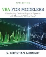 VBA for Modelers: Developing Decision Support Systems Using Microsoft® Excel (with VBA Program CD-ROM)