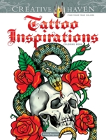 Creative Haven Tattoo Inspirations Coloring Book 0486849775 Book Cover