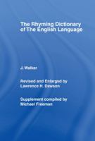 Walker's Rhyming Dictionary of the English Language B0010C2W9O Book Cover