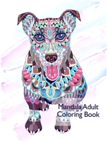 Mandala Adult Coloring Book: Coloring Book "50 cool animals" with a ridiculously easy and relaxing design B08F6Y574Z Book Cover