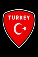 T�rkei Wappen Notizbuch: Sch�nes T�rkei Wappen Notizbuch mit 120 karierten Seiten im A5 Format 1677235543 Book Cover