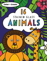 Stained Glass Animals : Color & Create 1684642140 Book Cover