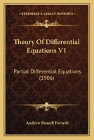 Theory Of Differential Equations V1: Partial Differential Equations 0548808996 Book Cover