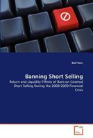 Banning Short Selling 3639368673 Book Cover