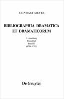 1794 - 1795 (Bibliographia Dramatica Et Dramaticorum. Kommentierte Biblio) (German Edition) 3110262533 Book Cover