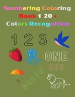 Numbering Coloring Book 1-20 + Colors Recognition+Vocabulary Booster for age 2-8: Numbering Coloring: Activity Book+ Fascinating Background and Boarders B096TTSJPG Book Cover