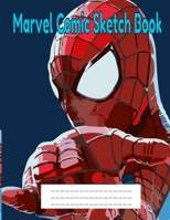 Marvel Comic Sketch Book: Unleash your Drawing Prowess, Create Your Own Comics, Cartoons Using this  8.5 x11, 100pages Blank Comic Sketch Book ... Sketchbook, Doodle Book) for Kids and Adults 1689872012 Book Cover