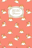 Planner: 2020 diary: Increase productivity, improve time management, reach your goals: Cute Corgi butt illustration trendy coral cover 1692498592 Book Cover