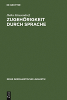 Zugeh Rigkeit Durch Sprache 3484312157 Book Cover