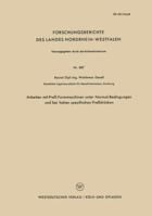 Arbeiten Mit Press-Formmaschinen Unter Normal-Bedingungen Und Bei Hohen Spezifischen Pressdrucken 3663035182 Book Cover