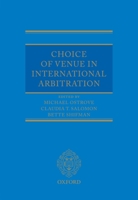 Choice of Venue in International Arbitration 0199655715 Book Cover