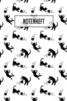 Notenheft: 100 Seiten I 8 Notensysteme pro Seite I Gre ca. Din A5 I Notenheft fr Katzenliebhaber I Ideal fr den Musikunterricht 1089190115 Book Cover