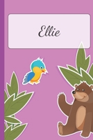 Ellie: Personalized Name Notebook for Girls | Custemized with 110 Dot Grid Pages | Custom Journal as a Gift for your Daughter or Wife |School Supplies ... a Christmas or Birthday Present | Cute Diary 1711538671 Book Cover